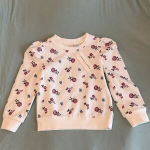 Janie and Jack Cream Floral Sweatshirt
